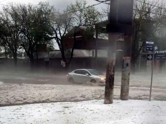Granizo y vientos huracanados causaron graves destrozos en el sur de Santa Fe y Córdoba