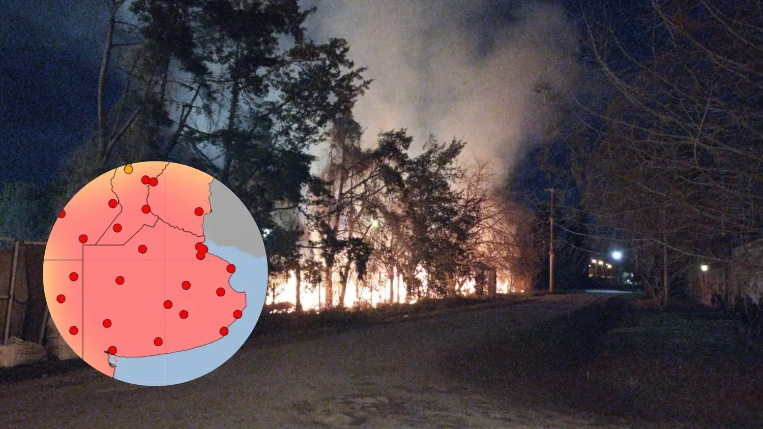 El Servicio Nacional de Manejo del Fuego alertó sobre el nivel de riesgo “extremo” por incendios forestales.