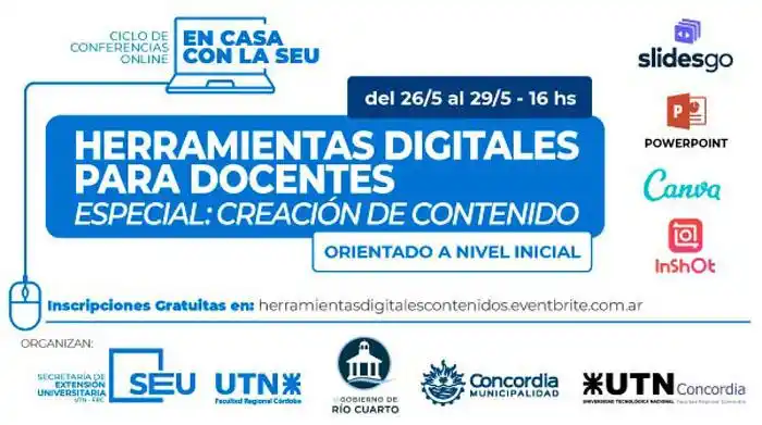 La UTN dictará una capacitación  gratuita sobre herramientas  digitales para docentes