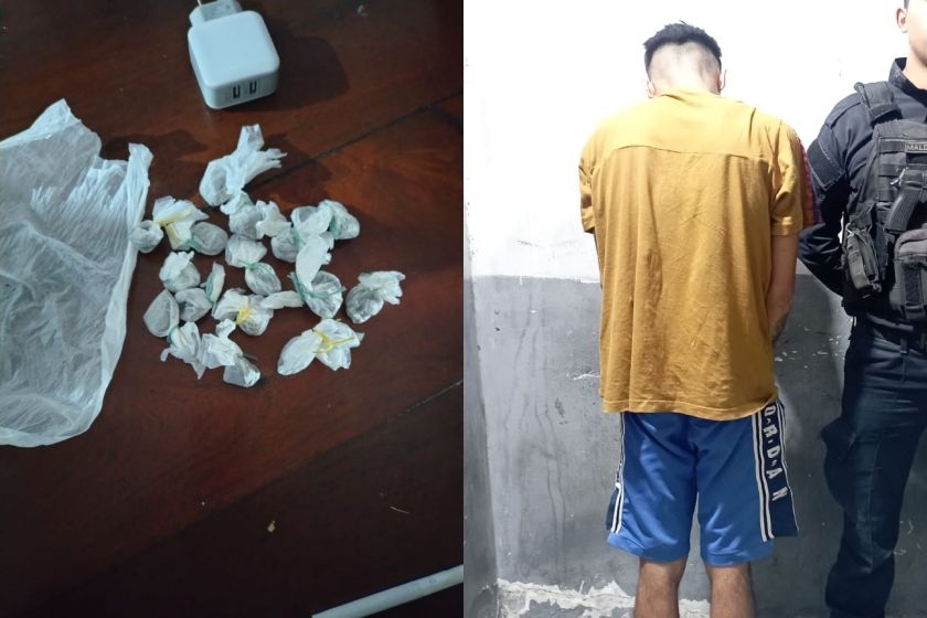 Golpeó a su expareja en zona oeste, lo descubrieron con drogas y terminó detenido