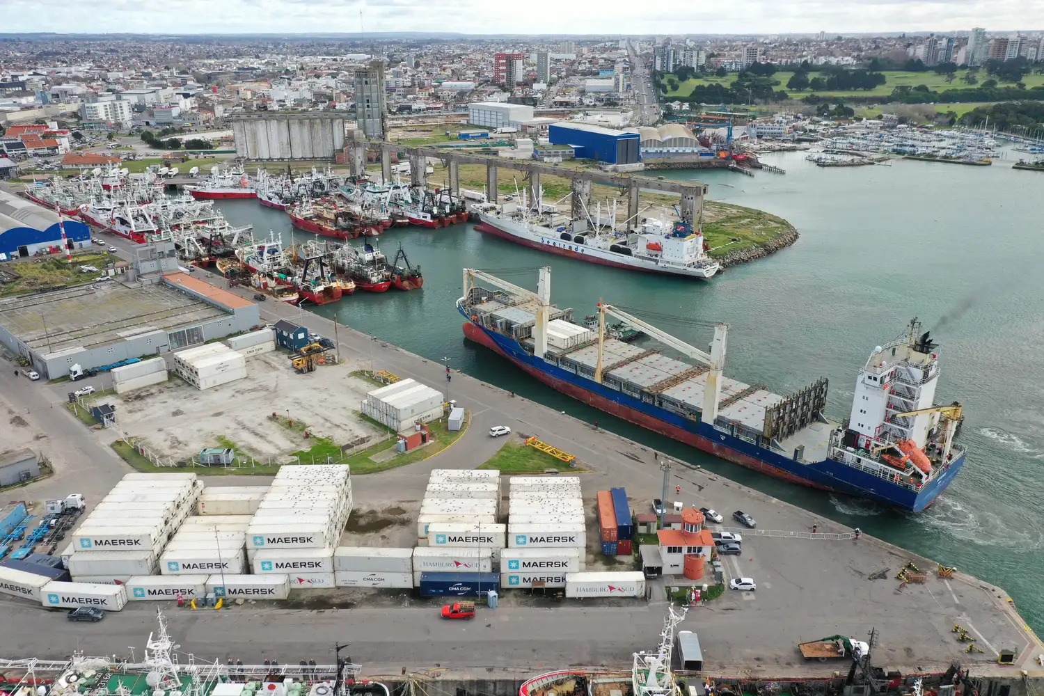 El pescado congelado se consolida como la principal mercancía exportada en el Puerto de Mar del Plata.