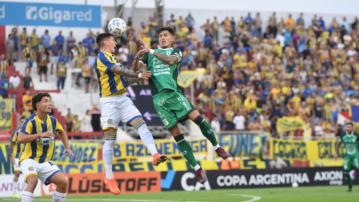 Sportivo en su última participación en Copa Argentina en febrero de este año ante Rosario Central.