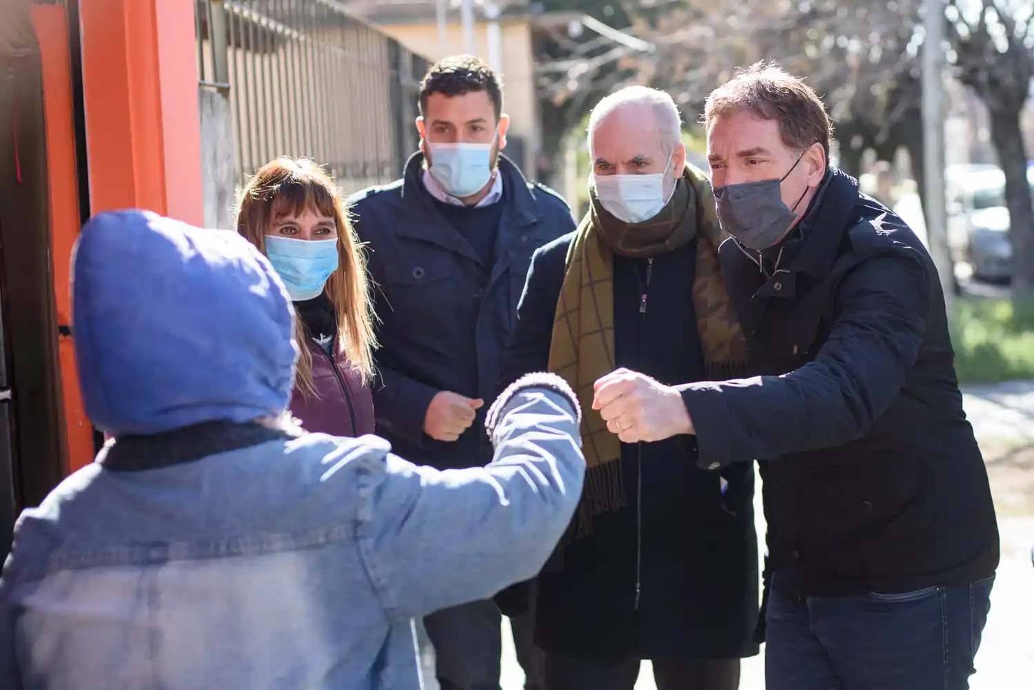 Santilli y Larreta visitaron Hurlingham para apoyar la candidatura de Lucas Delfino