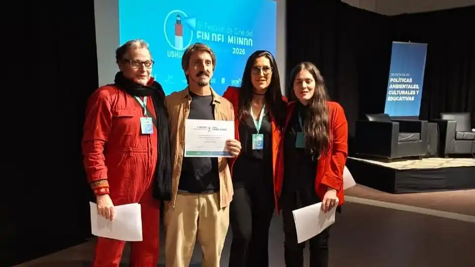 Premio a Mejor Guion en el 5° Festival Internacional de Cine del Fin del Mundo de Ushuaia. Foto: Comunicación UnMdP
