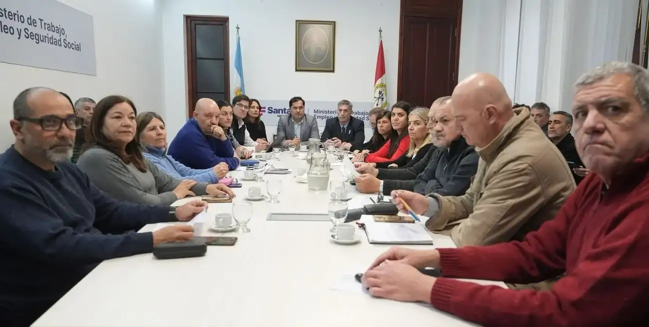 La paritaria docente se reunió, pero Amsafe expresó su posición en contra a la oferta recibida. Crédito: Gobierno de Santa Fe