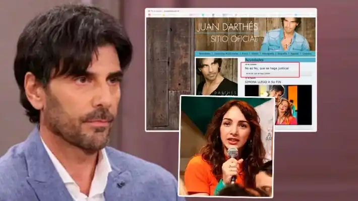 Hackearon el sitio oficial de Darthés: el mensaje que le dejaron