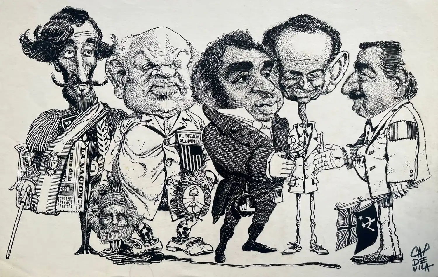 Los organizadores agradecieron el gesto de Laura Capdevila, hija del artista, que cedió el material para la muestra (este dibujo será uno de los exhibidos), y a Daniela Zattara, curadora de la colección.