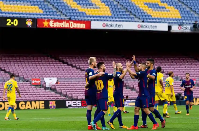Barcelona goleó a Las Palmas en un contexto atípico