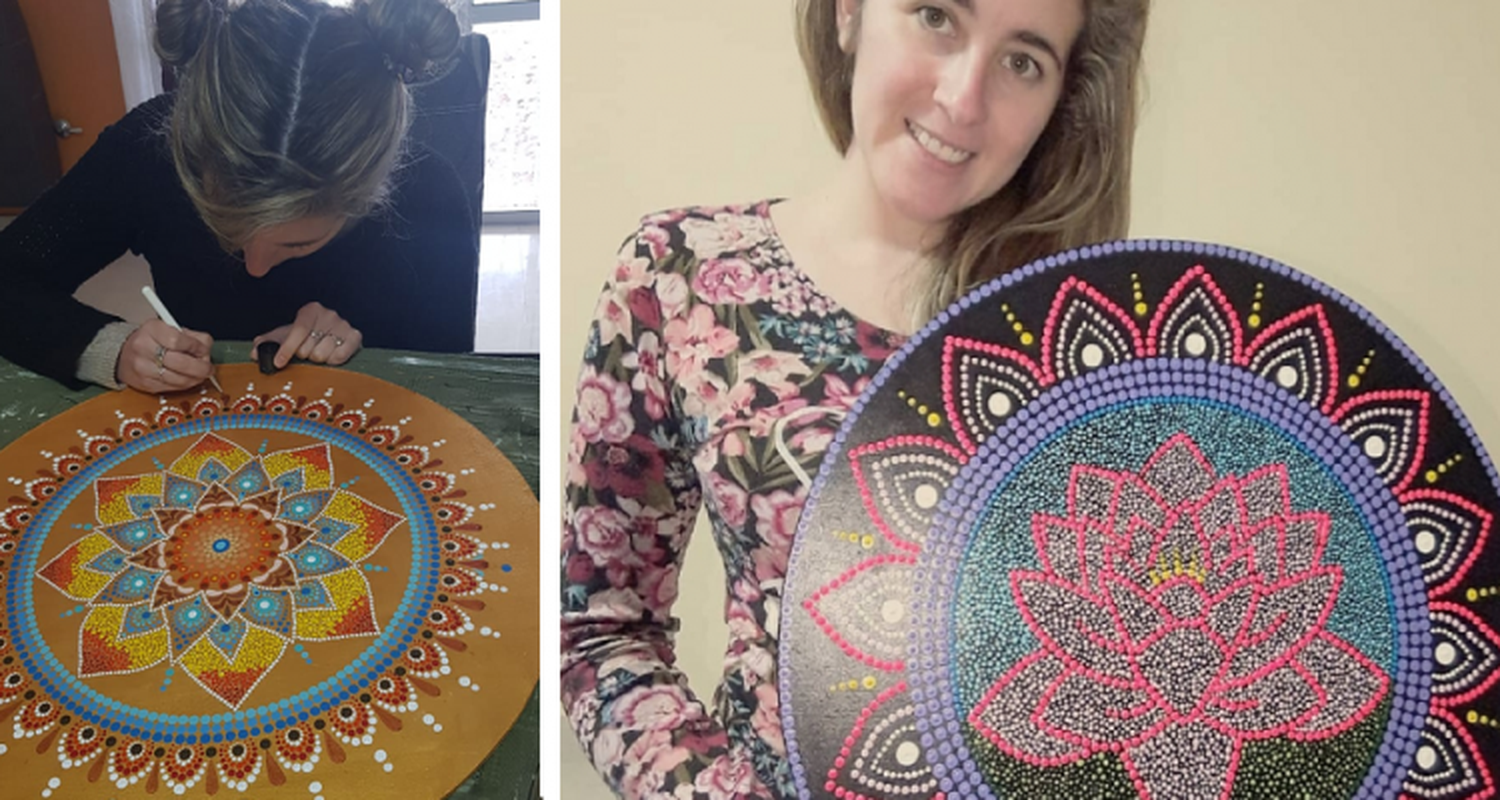 Microemprendimientos en cuarentena: Guadalupe retomó su pasión por la pintura