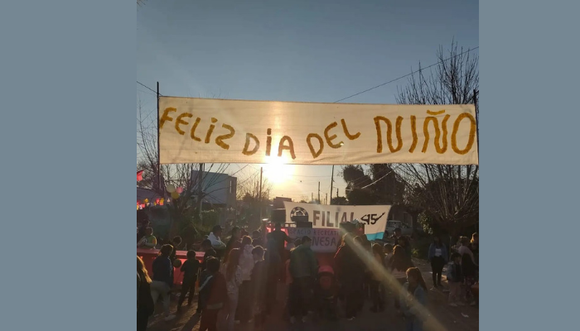 La filial Racing Club celebró el día del niño