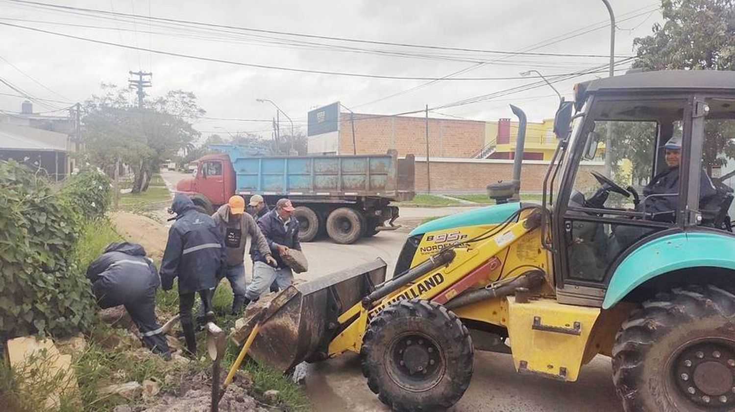 El Municipio trabajó en varios sectores 
para mitigar los efectos del temporal