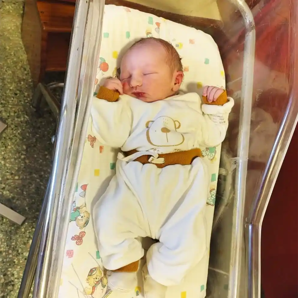 Tomás, el primer bebé del año nacido en Crespo