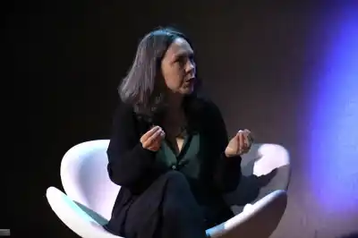 Florencia Labombarda en el encuentro CONEXOS, organizado por la Organización de Estados Iberoamericanos (OEI)