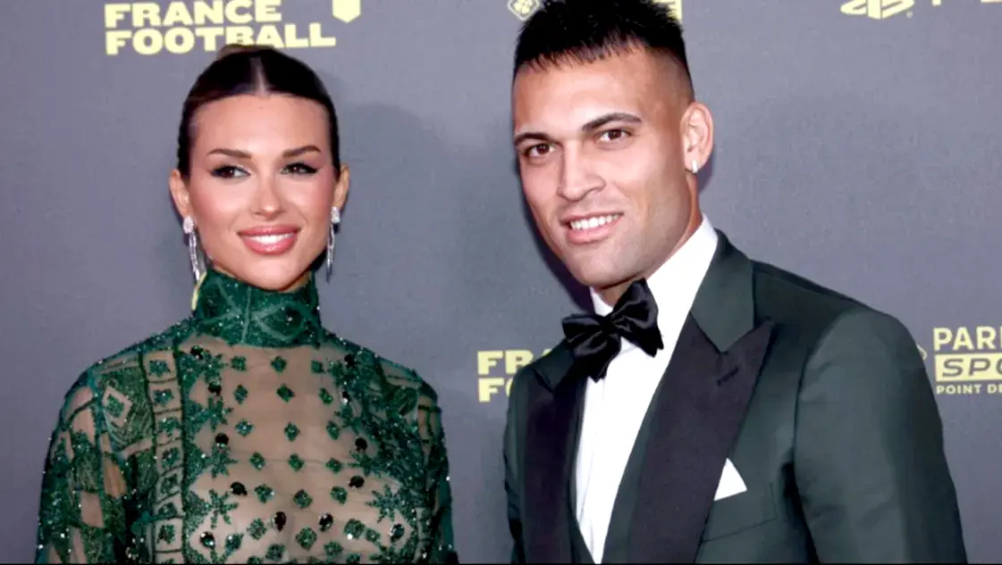 Agustina y Lautaro en la última gala del Balón de Oro. Fotos: Archivo-La Nueva. y Balón de Oro