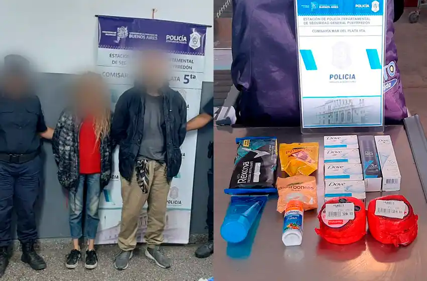 Una pareja trató de robar en un mayorista: fue interceptada en la línea de cajas