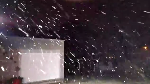 Nevó en Bahía Blanca y se esperan temperaturas muy bajas en toda la provincia