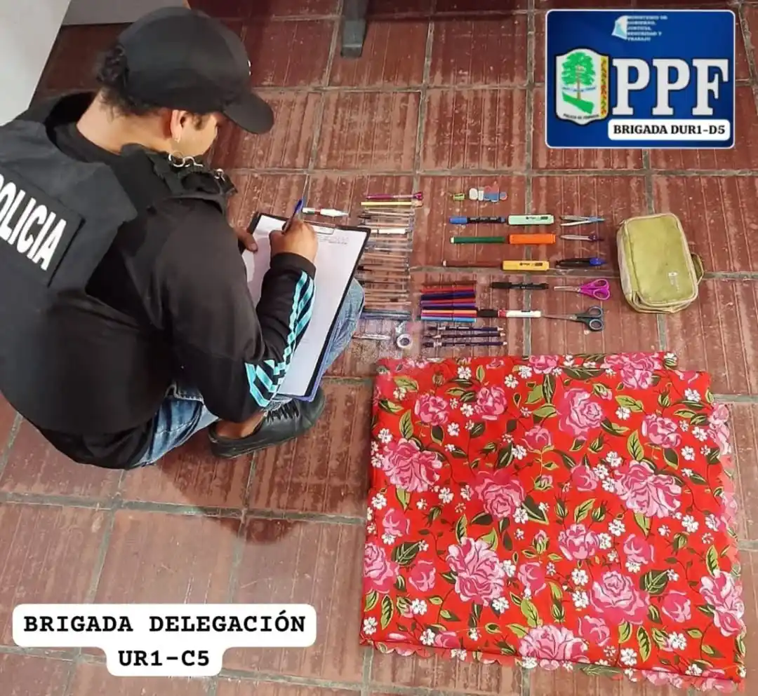 Tras un robo, recuperaron bienes sustraídos de un establecimiento educativo