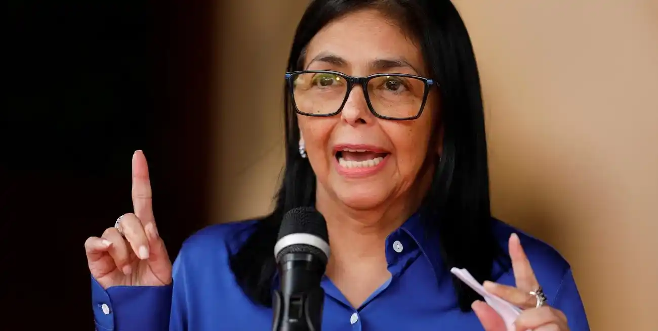 La presidenta encargada de Venezuela Delcy Rodríguez puso números al proceso de liberación de presos. Foto: REUTERS / Leonardo Fernandez Viloria.