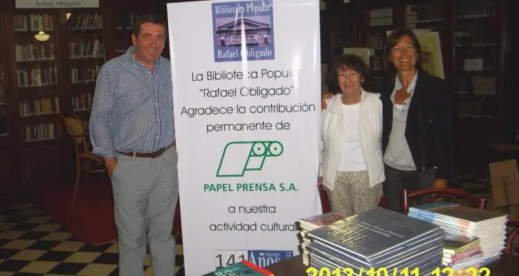 Papel Prensa colabora con la Biblioteca Popular