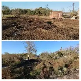 Así quedó el lugar luego del desalojo (FOTO: Chacabuquero).