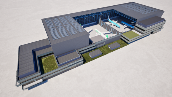 KLM y Transavia inician la construcción de su primer hangar sin gas natural en Schiphol