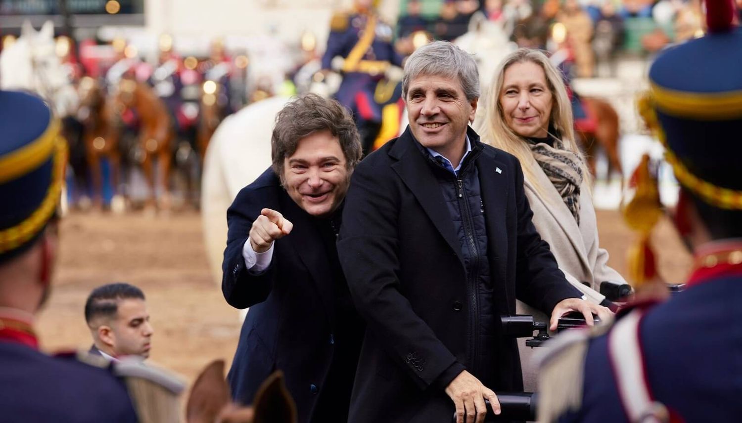 La entrada triunfal de Milei, Karina y Luis Caputo en la edición 2025 de la Expo Rural