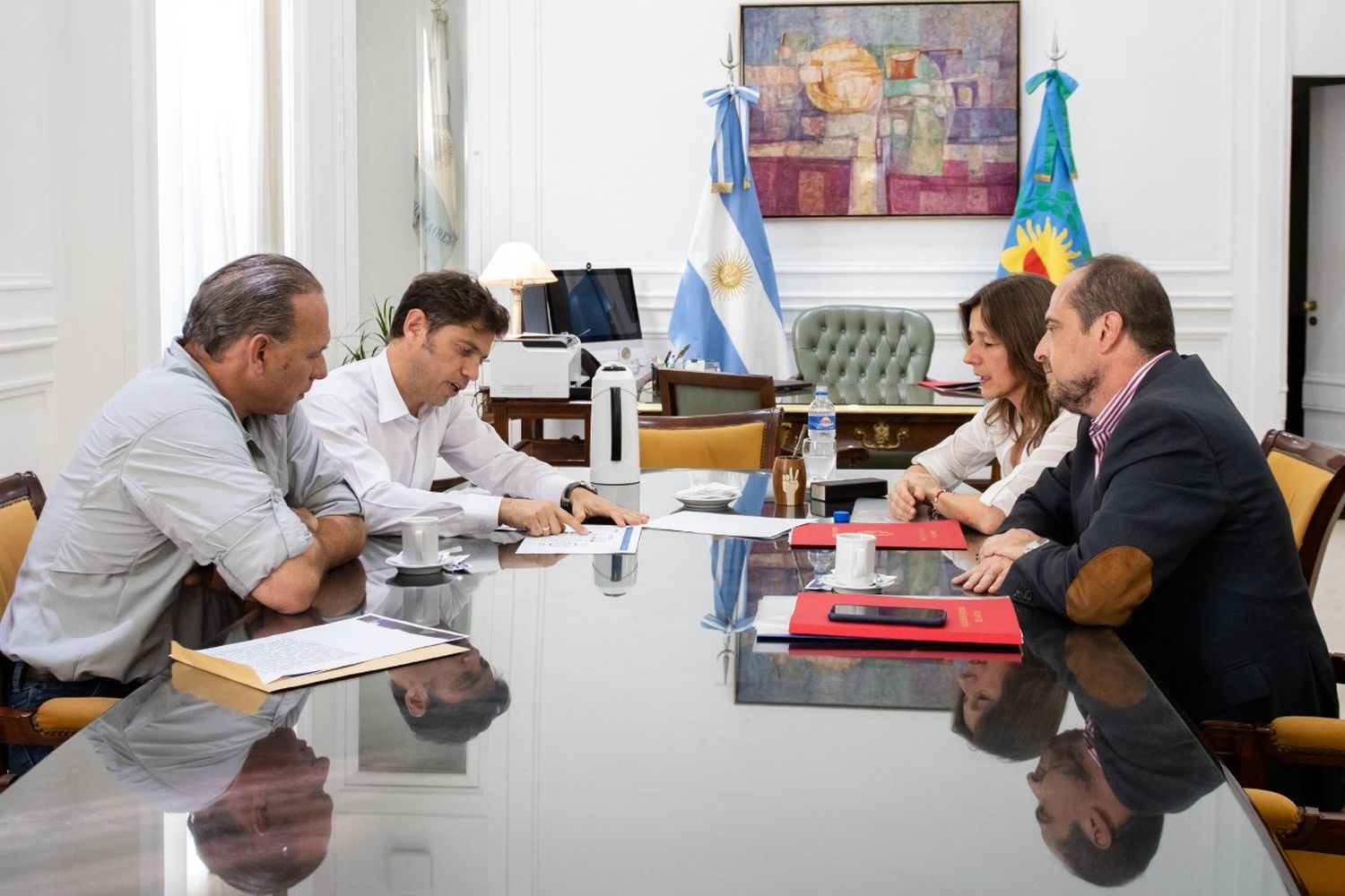 Berni y Frederic cara a cara en reunión con el gobernador Kicillof tras la polémica por la seguridad