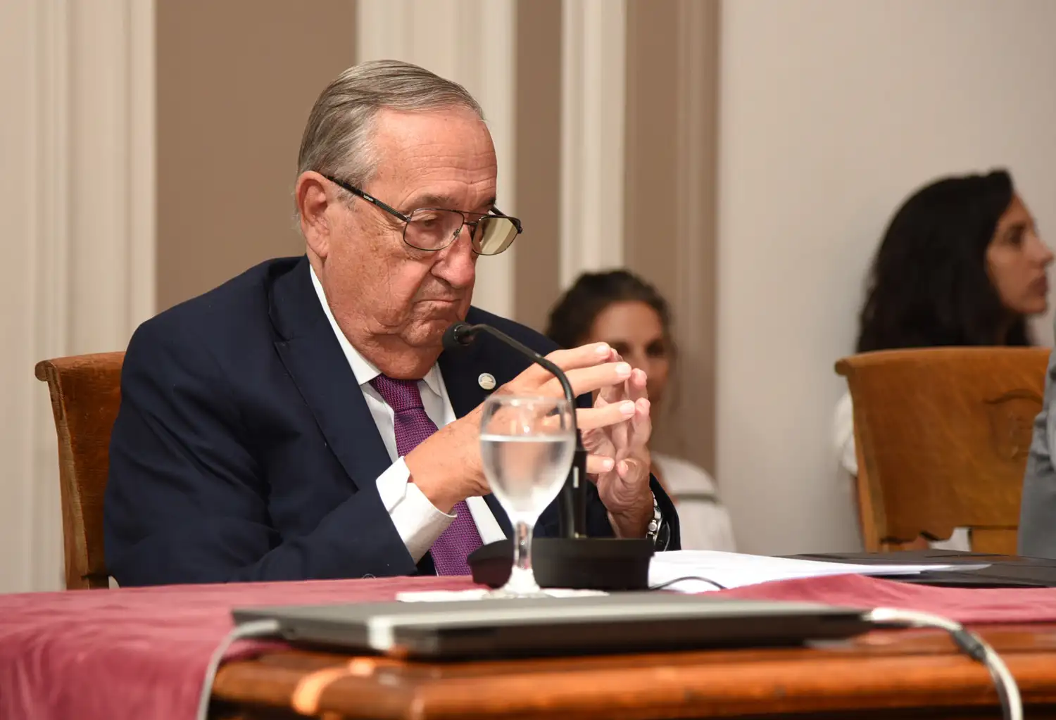 Miguel Ángel Lunghi durante la apertura del 72° período de sesiones ordinarias del Honorable Concejo Deliberante de Tandil.
