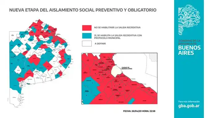 Kicillof detalló en qué municipios de la Provincia se aplicará el permiso de salidas de esparcimiento 