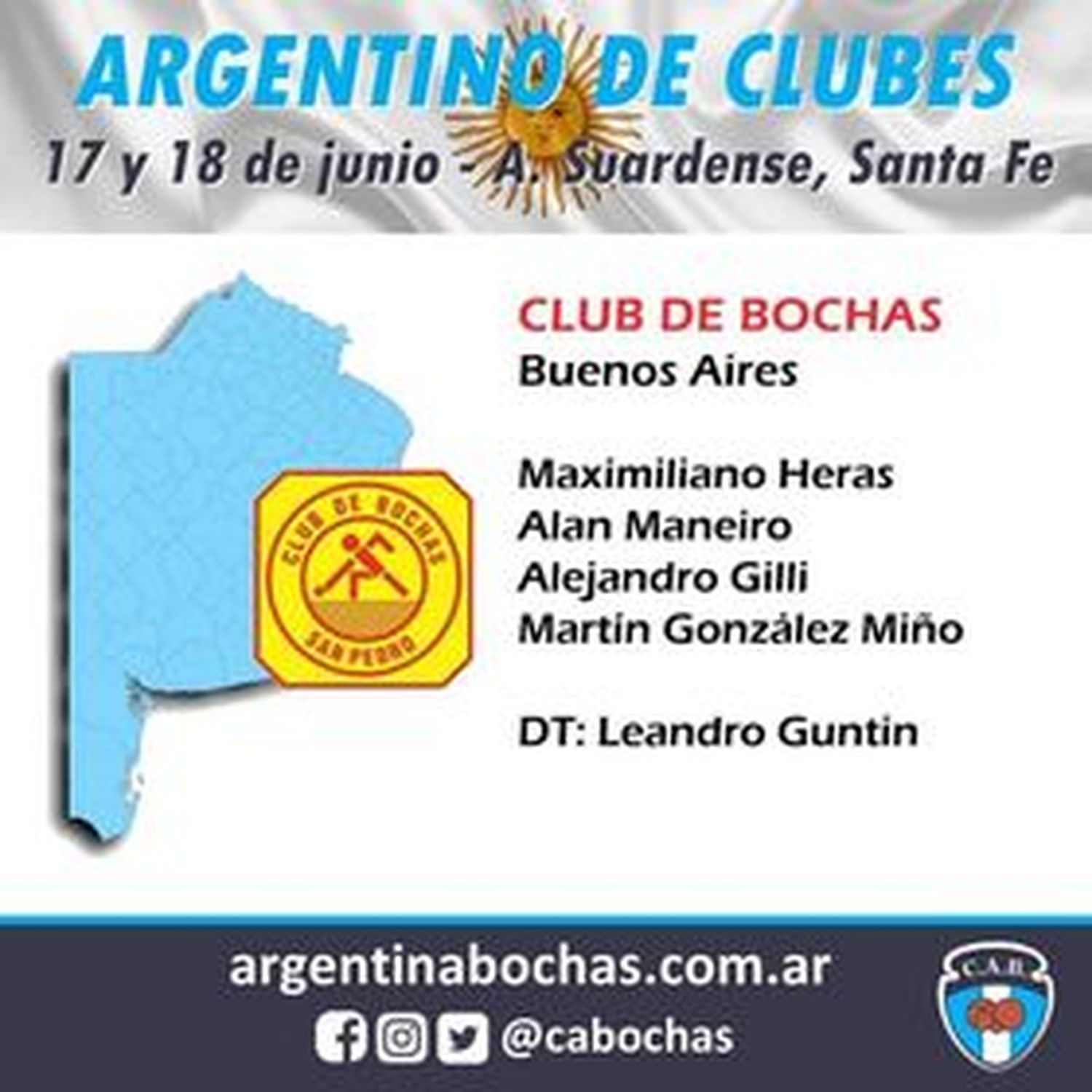 Bochas: San Pedro por primera vez en su historia tendrá representantes en el Argentino de Clubes