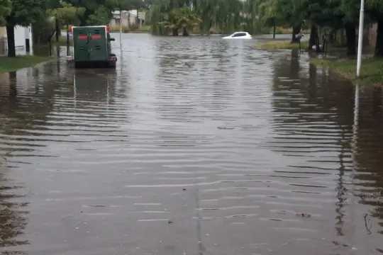 Fuerte temporal de lluvias y granizo castiga a distritos bonaerenses