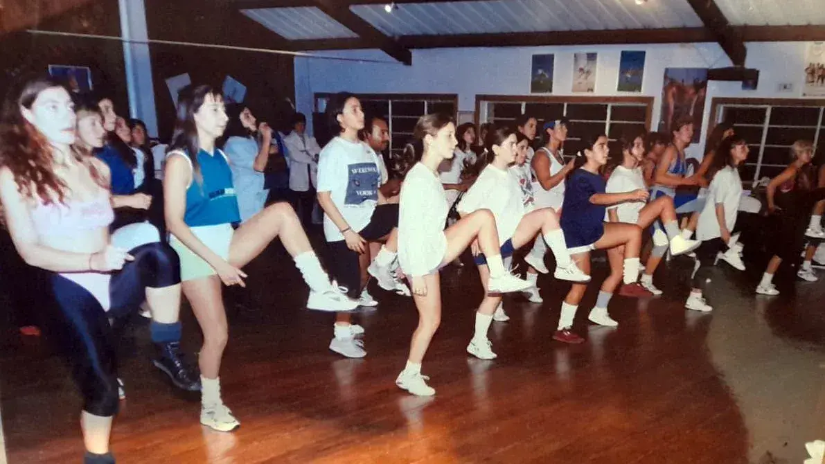 Furor. Las clases de gimnasia aeróbica marcaron una época en el gimnasio Moras