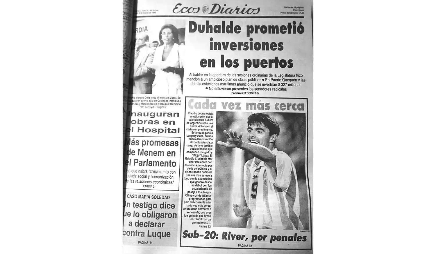 Sábado 2 de marzo de 1996