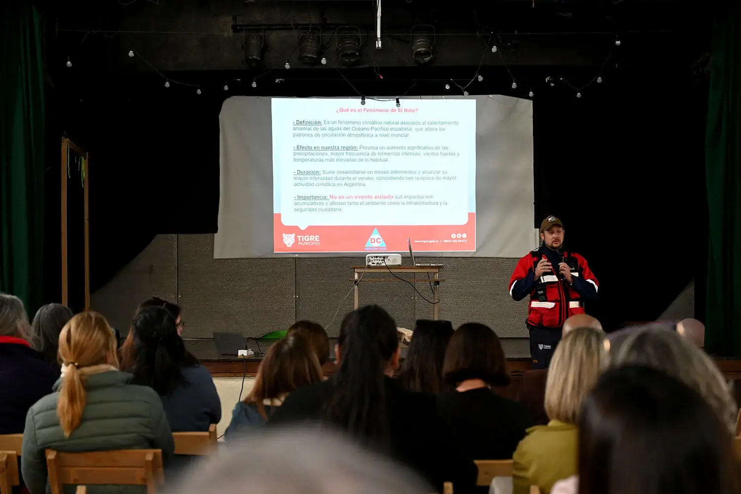 El Municipio de Tigre llevó adelante una charla a escuelas del distrito por el fenómeno de El Niño