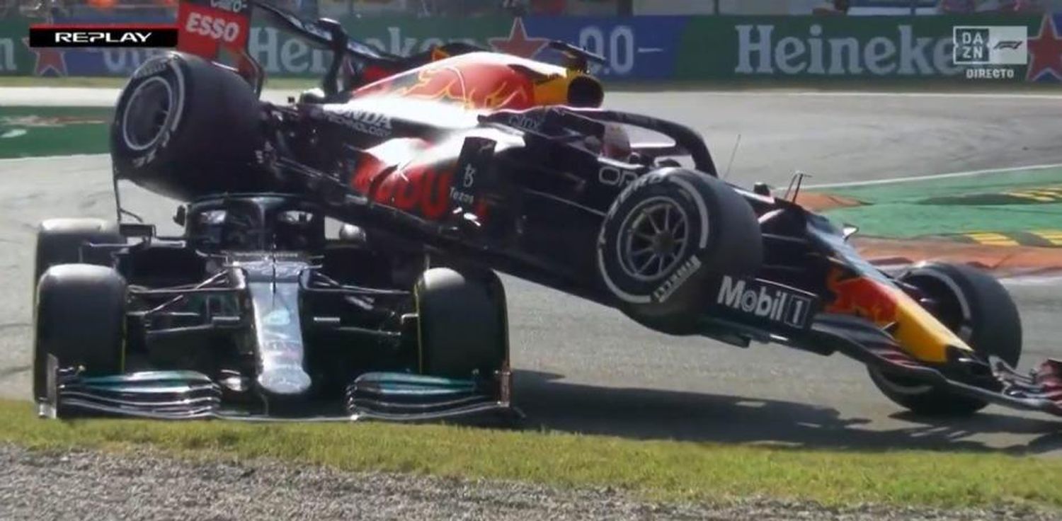 Escalofriante video: accidente entre Hamilton y Verstappen