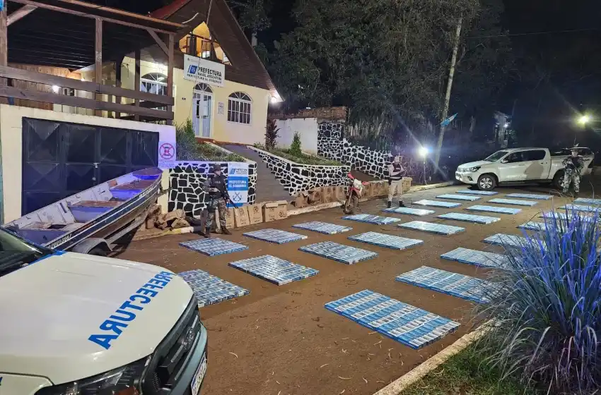 Misiones: Prefectura secuestró 20.000 atados de cigarrillos