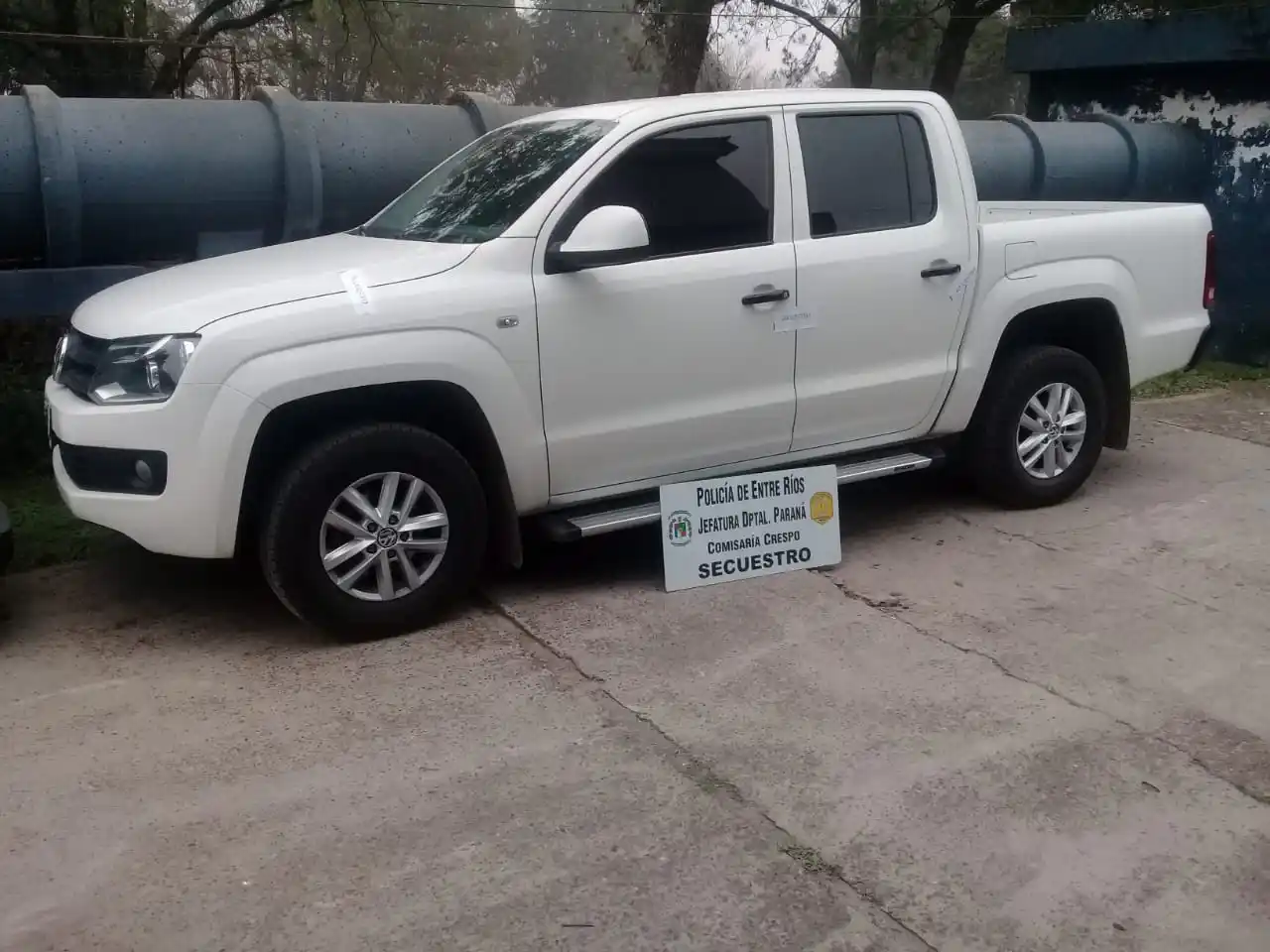 Encontraron en Crespo la camioneta que chocó a un ciclista de San Benito