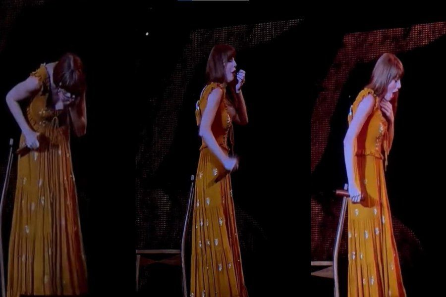 La increíble reacción de Taylor Swift tras tragarse un insecto en pleno show