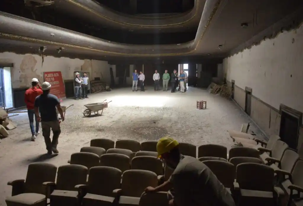 Se pusieron en marcha las obras para la recuperación del Cervantes