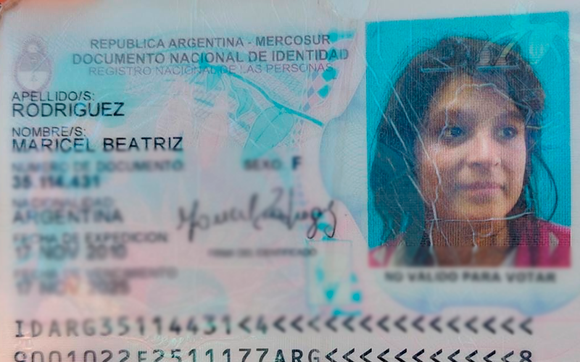 Encontraron el DNI de Maricel Rodriguez