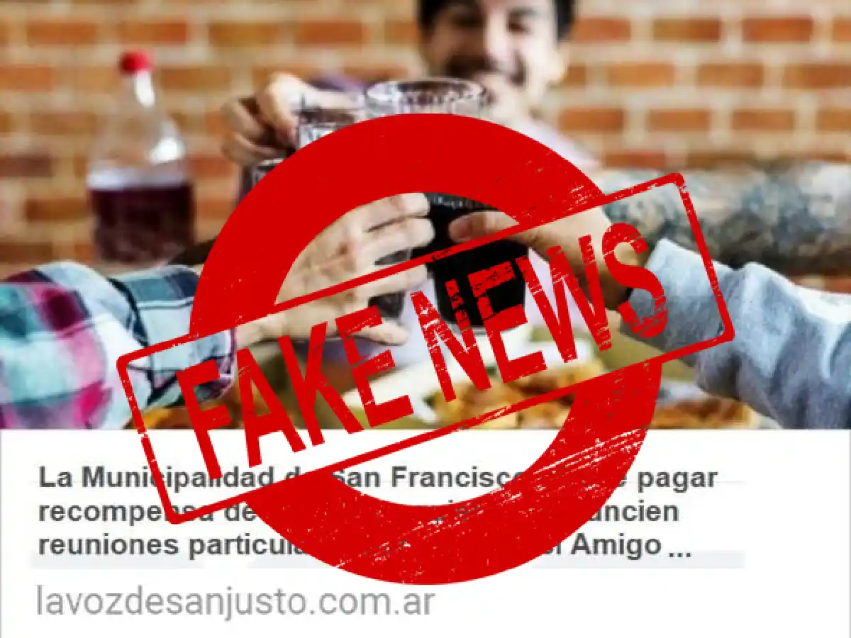 Circula en las redes una falsa noticia sobre las reuniones por el Día del Amigo