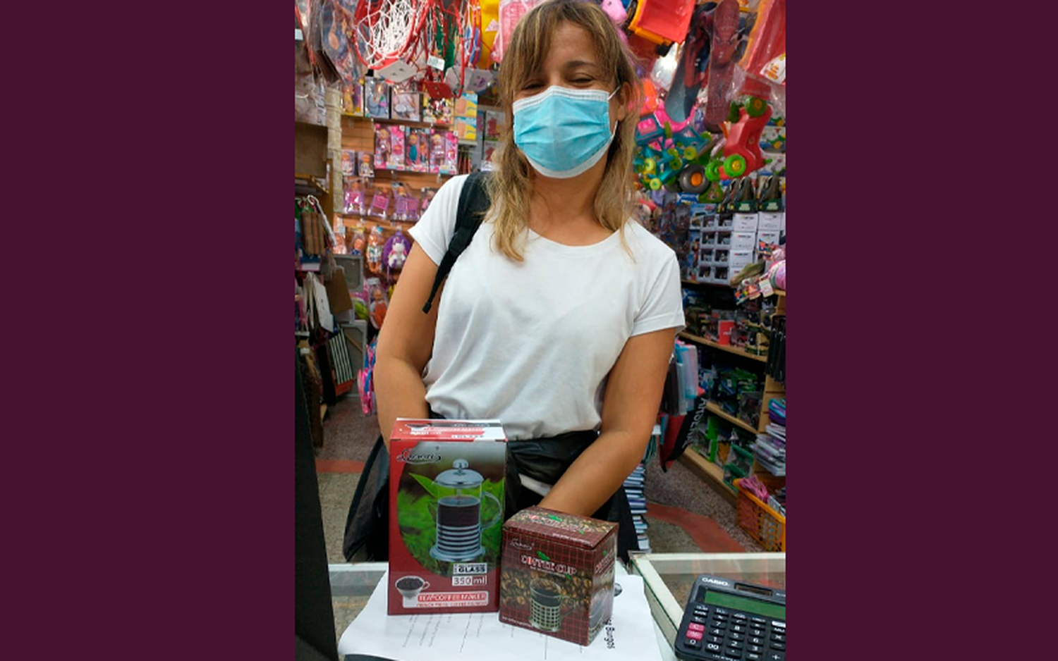 Luisa ganó el set de café de La Bomba