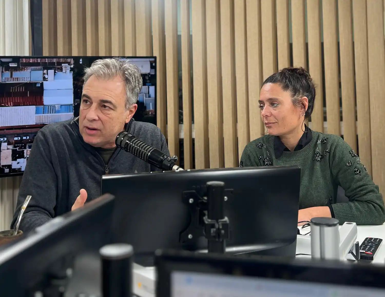 Luis Castellano, exintendente de Rafaela; Valeria Soltermam, concejal de la ciudad | Crédito: RADIO RAFAELA