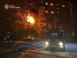 Los ataques rusos causaron diversos incendios en la capital ucraniana.