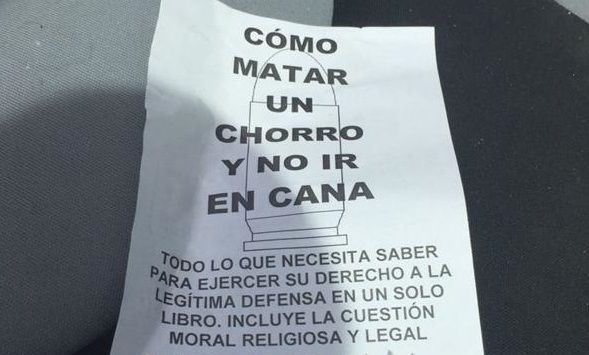Repudiable: un libro aconseja cómo matar a un ladrón y no ir preso