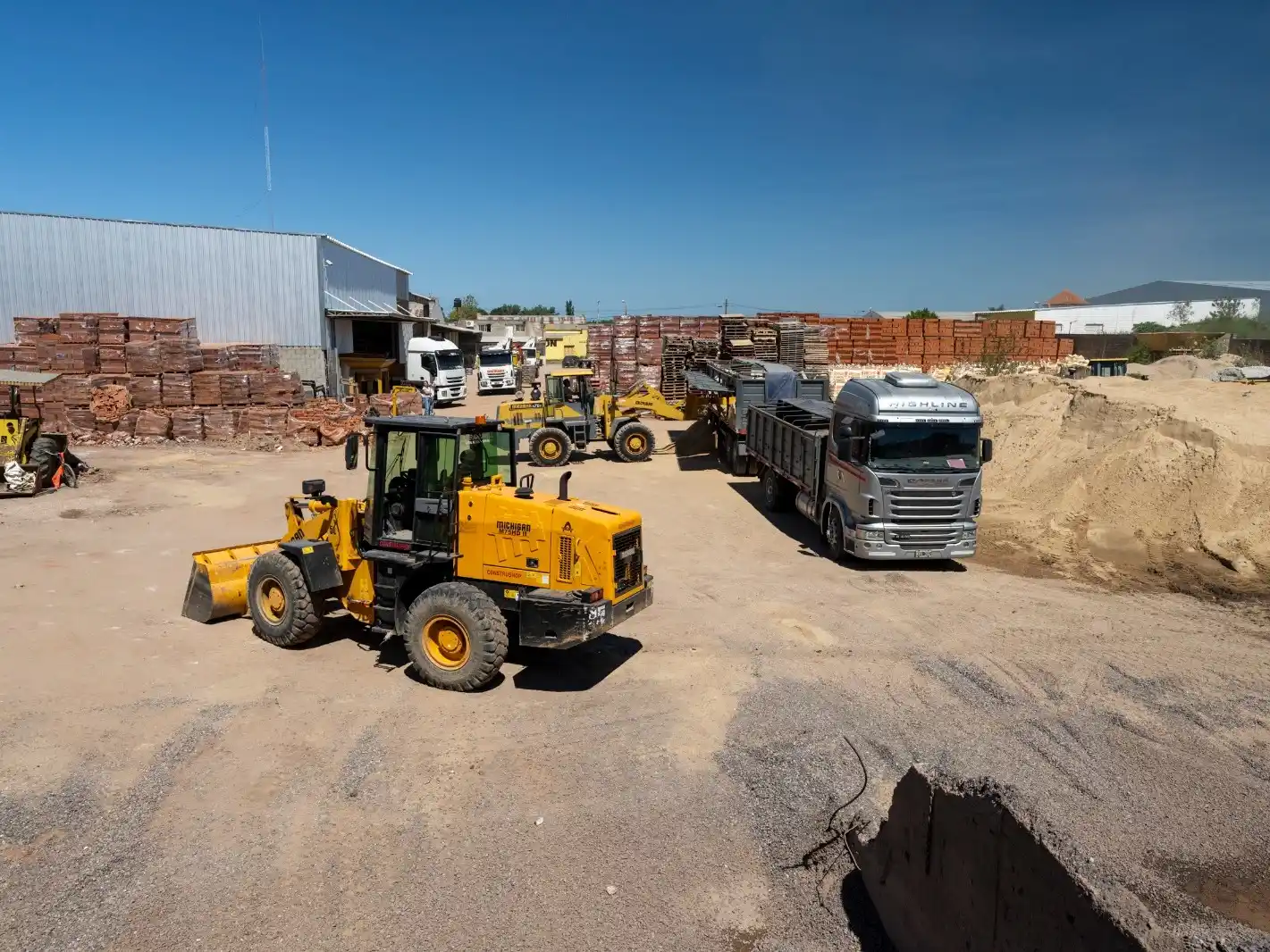 El impulso de la obra pública santafesina entusiasma al mercado de materiales. Foto: Gentileza