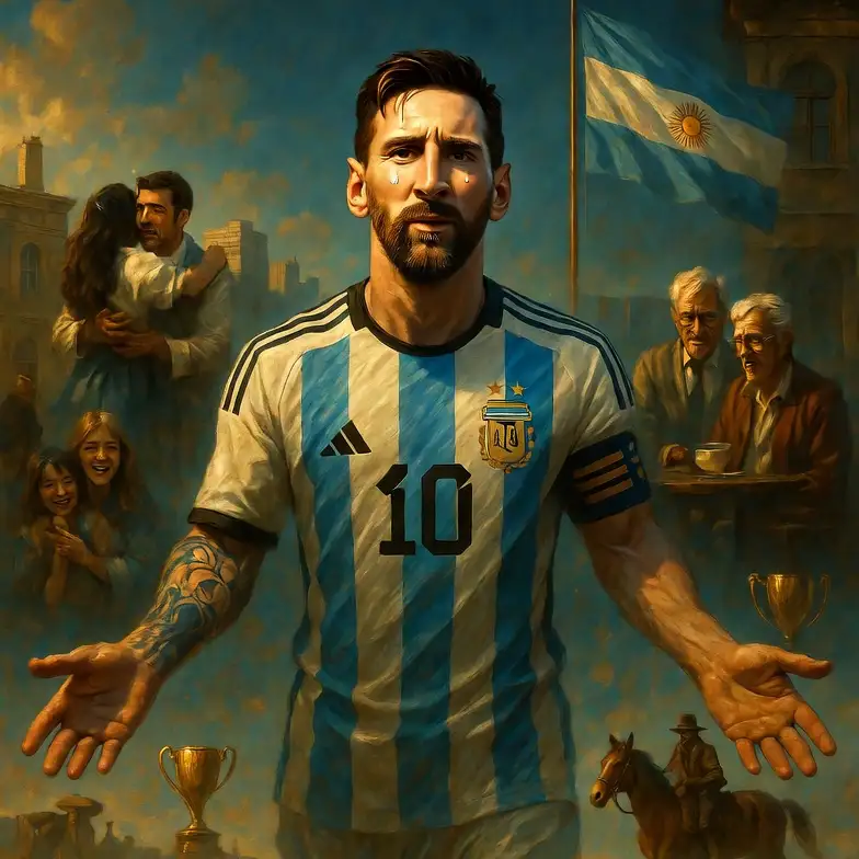 Campeón. Fuimos felices con Messi.
