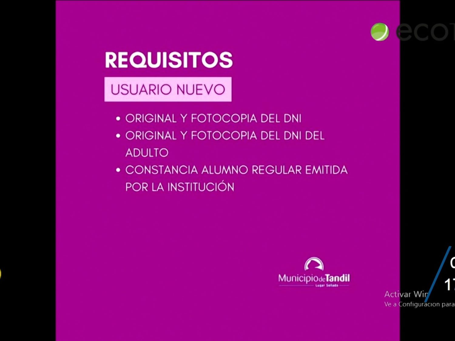 Comenzó la validación de beneficios para los estudiantes