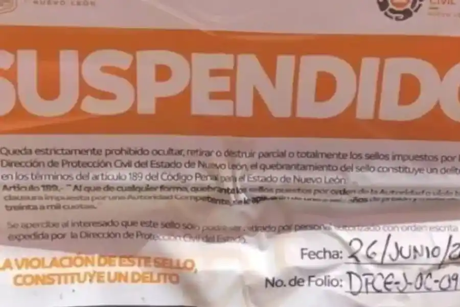 Protección Civil de Nuevo León suspendió la atracción hasta nuevo aviso