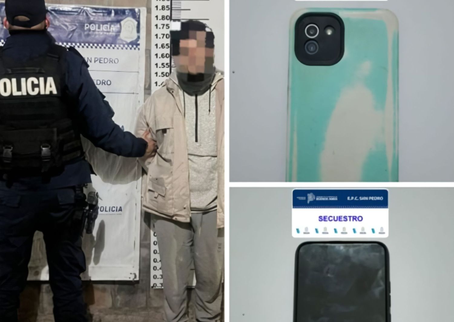 El sujeto fue trasladado a la Comisaría.